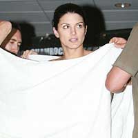 Gina Carano Narrowly Makes Weight