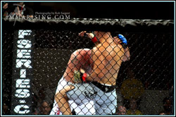 Antonio Rogerio Nogueira (near) vs Todd Gouwenberg (far)