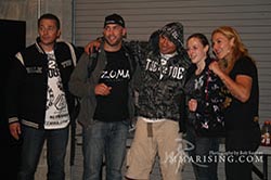 Team ZUMA and Team Cyborg Backstage