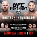 UFC Fight Night 68: "Boetsch vs Henderson" Play-By-Play & Results