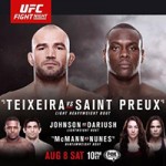 UFC Fight Night 73: "Teixeira vs St. Preux" Play-By-Play & Results