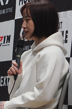 Saori Oshima Backstage At Rizin FF 52