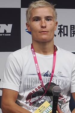 Natalia Kuziutina Backstage At Rizin FF: Landmark Vol. 13